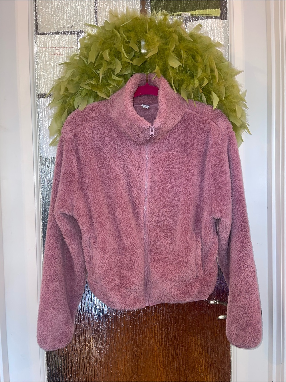 Women's Fuzzy Fleece Zip-Up Jacket